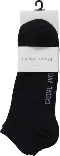 CASUAL FRIDAY NOE BAMBOO 3 PACK LOW SOCK Anthracite black   Black / ONE