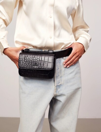 Adax Teramo Belt Bag Alina   Black   ONE SIZE