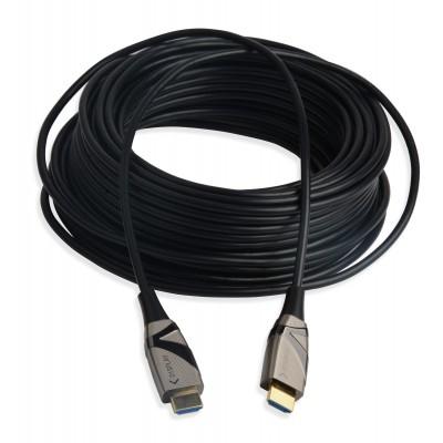 TECHLY HDMI AOC Glasfaser Kabel 4K 60 Hz, 50 Meter