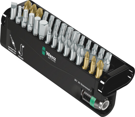 Wera Rapidaptor 30 Deler Bitssett for Metall med Hex, Philips og Torx Wera Rapidaptor 30 Deler Bitssett for Metall med Hex, Philips og Torx