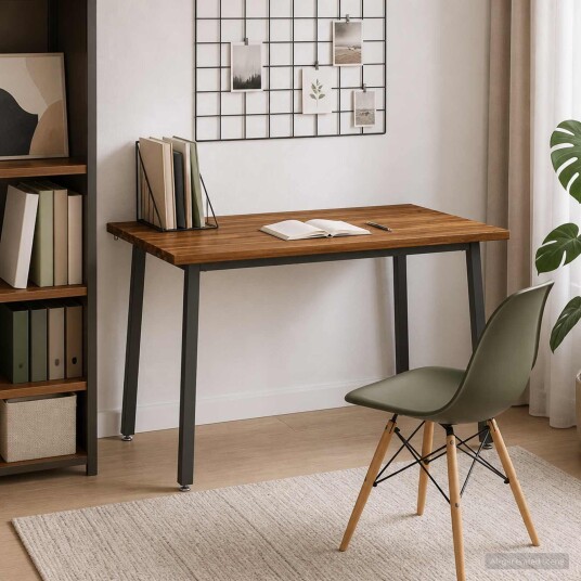 vidaXL 120 x 70 x 75 cm Solid akasietre Naturlig og Kaffe Rektangulær