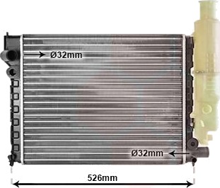 VAN WEZEL 40002092 Radiator motorkjøling