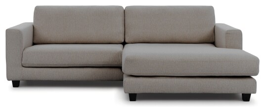 Juvila BILBAO Sofa m. bred sjeselong XL høyre, Grå beige Unoliving