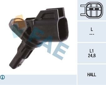 Sensor, ABS FAE 78180