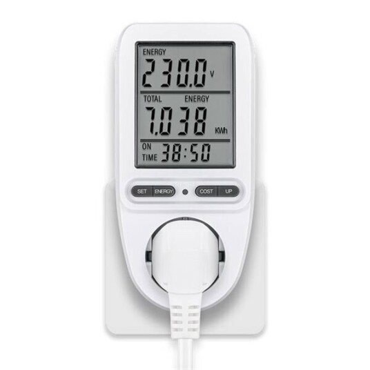 Goobay Strømmåler for stikkontakt z LCD Goobay Strømmåler for stikkontakt z LCD