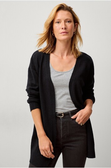 Ellos Collection Strikket cardigan Svart Ellos Collection Strikket cardigan Svart