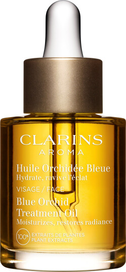 Clarins Blue Orchid Ansiktsserum 30ml - Fuktighetsgivende og Beroligende Olje for Tørr Hud