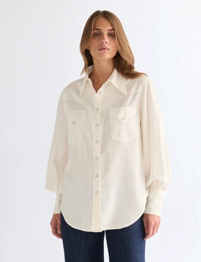 Wrangler Exaggerated Western White S x 00