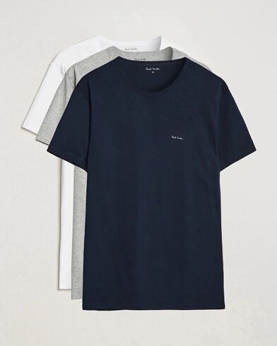 Paul Smith 3-Pack Crew Neck T-Shirt Black/Navy/White