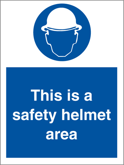 Jo Safety This is a helmet area IMO Mandatory sign 106035