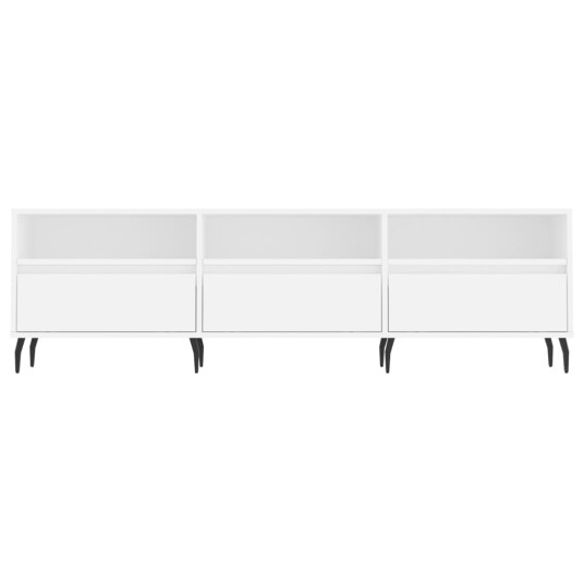 vidaXL TV-benk hvit 150x30x44,5 cm konstruert tre 8720845875190 vidaXL TV-benk hvit 150x30x44,5 cm konstruert tre 8720845875190