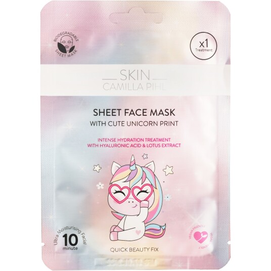 Camilla Pihl Beauty Moisture Boost Unicorn Sheet Mask