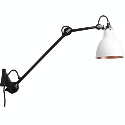 Lampe Gras N222 Vegglampe Matt Sort & Hvit/Kobber Lampe Gras N222 Vegglampe Matt Sort & Hvit/Kobber