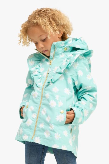 Petite Chérie Atelier Astrid Skalljakke Daisy Turquoise 110-116 Petite Chérie Atelier Astrid Skalljakke Daisy Turquoise 110-116