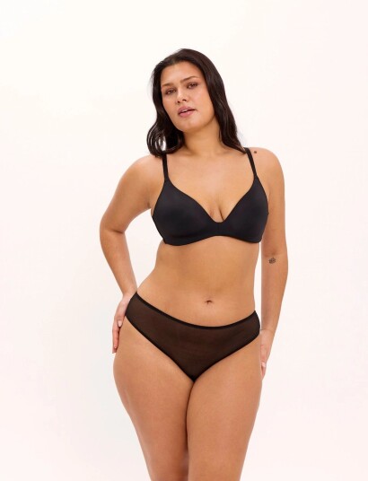 Understatement Underwear Micro T Shirt Bra Black XL Understatement Underwear Micro T Shirt Bra Black XL