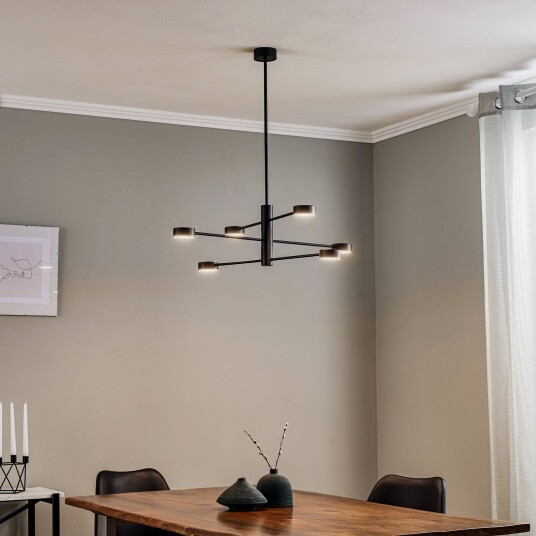 Euluna Taklampe Orbit VI svart 6 lyskilder Euluna Taklampe Orbit VI svart 6 lyskilder