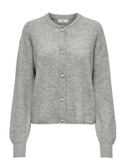 JDY Jdylumi Life L/S Button Cardiga Knt Noos Grå M
