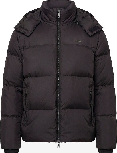 Calvin Klein Jakke LS Nylon Detachable Hood Down PU Svart