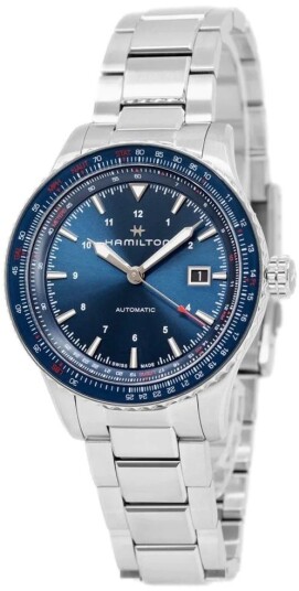 Hamilton Herreklokke H76645140 Khaki Aviation Blå/Stål Ø42 mm Hamilton Herreklokke H76645140 Khaki Aviation Blå/Stål Ø42 mm