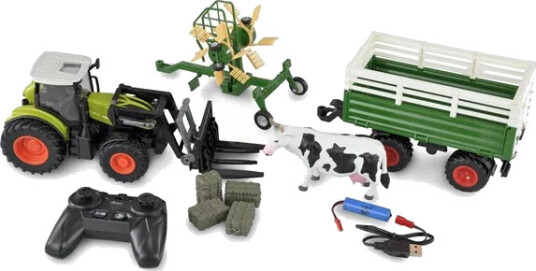 Amewi RC Tractor with XL Accessory Package 1:24 RTR Green Amewi RC Tractor with XL Accessory Package 1:24 RTR Green