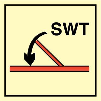Jo Safety A class fire door self closing IMO Control sign 104244 Jo Safety A class fire door self closing IMO Control sign 104244