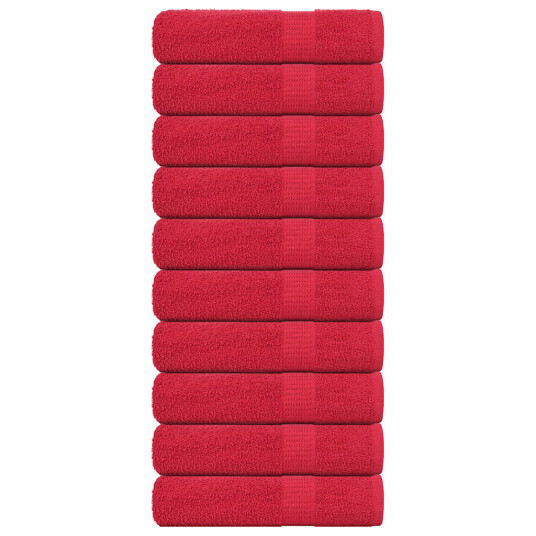 Badehåndklær FROGN 10 stk rød 100x150 cm 360 gsm Badehåndklær FROGN 10 stk rød 100x150 cm 360 gsm