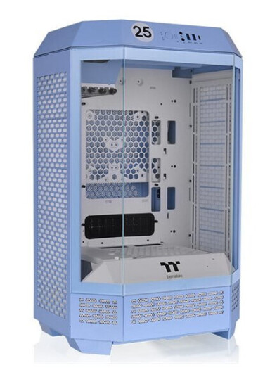 Thermaltake The Tower 300 Mikrotårn Kabinett Hydrangea Blue med Herdet Glass Thermaltake The Tower 300 Mikrotårn Kabinett Hydrangea Blue med Herdet Glass