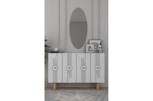 Kyrosen Konsollbord 120 cm Hvit