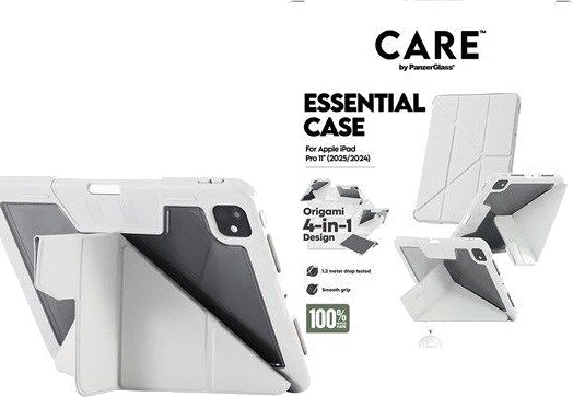 CARE by PanzerGlass Essential Case Grey iPad Pro 11" (2024-2025)