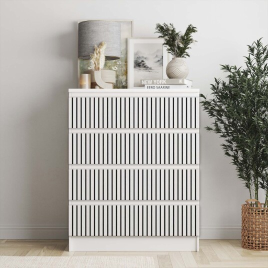 Selvklebende klistremerker Ikea Malm Dekaler / Velg størrelse / Beiset Hvit
