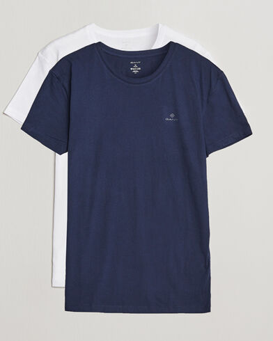 GANT 2-Pack Crew Neck T-Shirt Navy/White