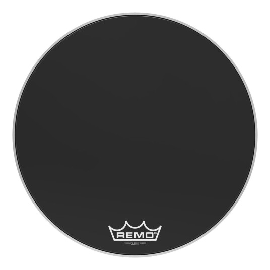 Remo Pm-2426-Mp- Powermax 2 Ebony Crimplock Bass Drumhead, 26"