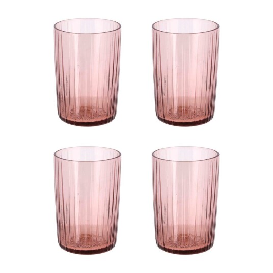 Bitz Kusintha vannglass 28 cl 4-pakning Rosa Bitz Kusintha vannglass 28 cl 4-pakning Rosa
