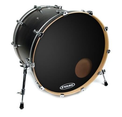 Evans Bd24ronx 24 Onyx Resonant Bk Basstrommeskinn