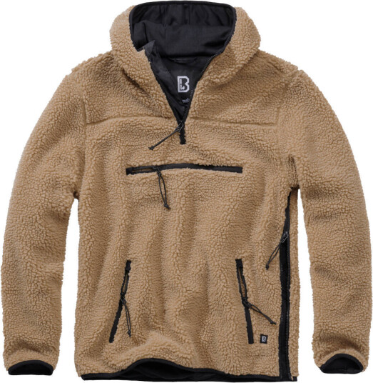 Brandit Teddyfleece Worker Genser M Brun Brandit Teddyfleece Worker Genser M Brun