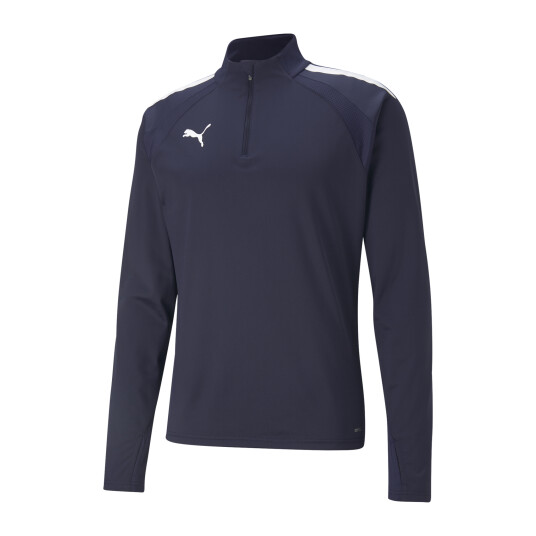 Puma teamLIGA 1/4 Zip Top, treningsgenser herre XXL Peacoat-Puma White