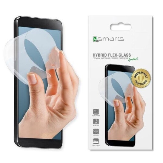 4smarts Huawei P10 Plus 4smarts Hybrid Flex-Glass Screen Protector / Skjermbeskytter