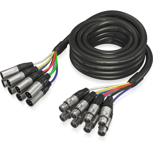 Behringer GMX-500 Gull 8x8 XLR Multikabel 5m