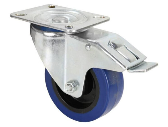 Adam Hall Hardware 372191 - Swivel Castor 100 Mm With Blå W Adam Hall Hardware 372191 - Swivel Castor 100 Mm With Blå W