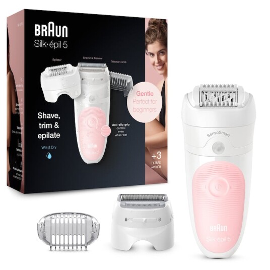 Braun Silk Épil 5 Shave & Trim & Epilate 5-620 6 stk Barbermaskin Braun Silk Épil 5 Shave & Trim & Epilate 5-620 6 stk Barbermaskin