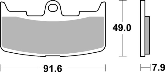 Bremseklosser sbs 795HF
