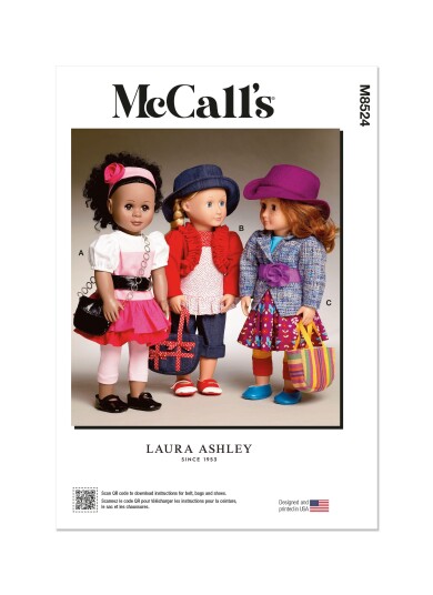 McCall's 8524 - Dukkeklær OS  one size 