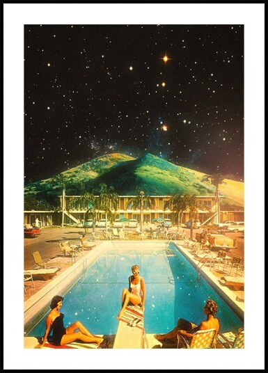 Space Pool Plakat / 30x40cm