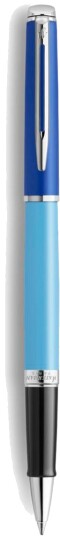 Waterman Hemisphere Colour Blocking Rollerball Med Gaveeske Fin Blå