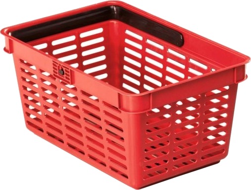 Durable Shopping Basket Rød Plast Handlekurv 19 L 400 Mm 300 Mm