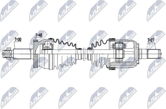 Drivaksel NTY NPW KA 418