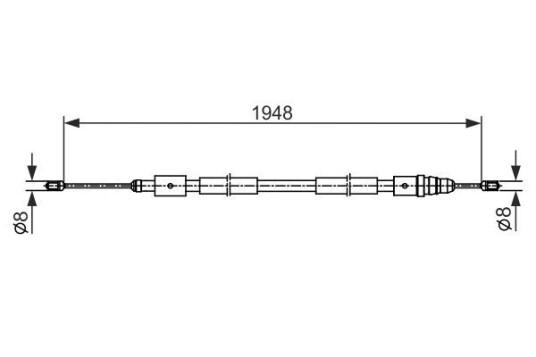 Bremsewire BOSCH 1 987 482 541
