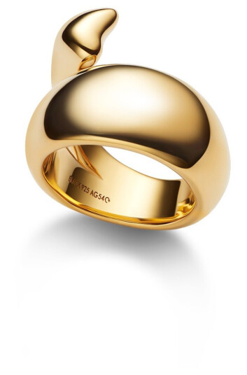 Maria Black Sagane Ring 18 kt. Gullforgylt sølv 500484YG-54 Dame 925 sterling silver