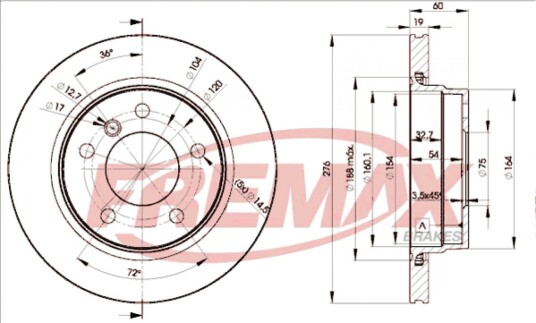 Bremseskive FREMAX BD-2315