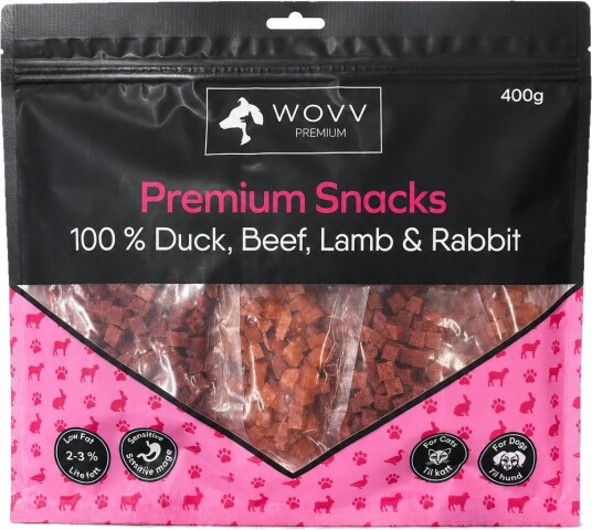 Wovv Godbiter MIX Små biter Hund Hundegodbiter & tyggebein Belønningsgodbiter for hund 400 g
